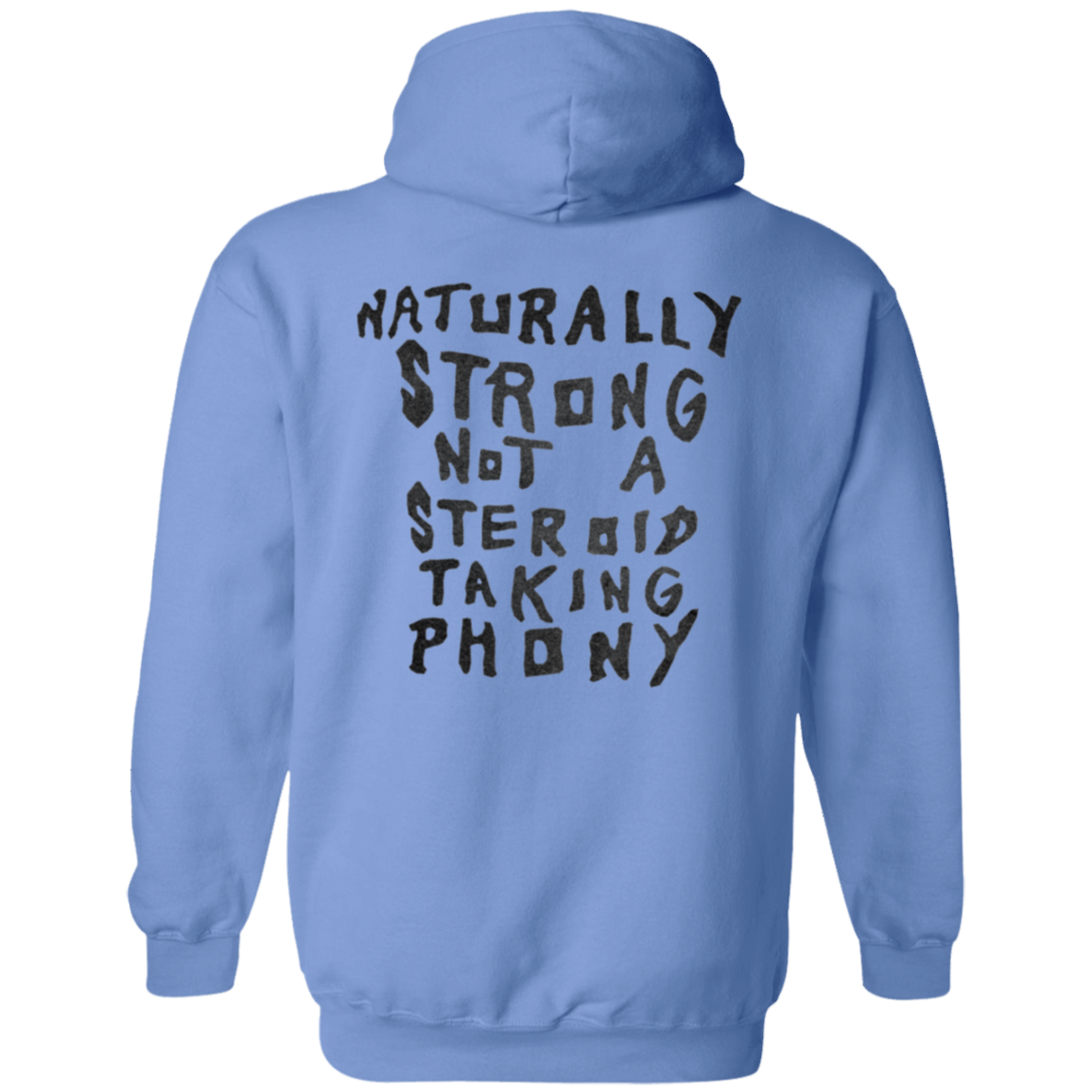 NATURALLY STRONG Single-Sided Zip-Up Hoodie