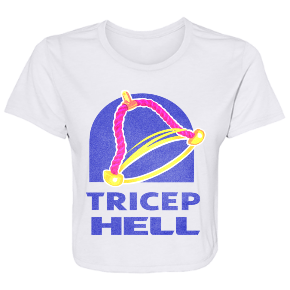 TRICEP HELL Womens' Crop Top