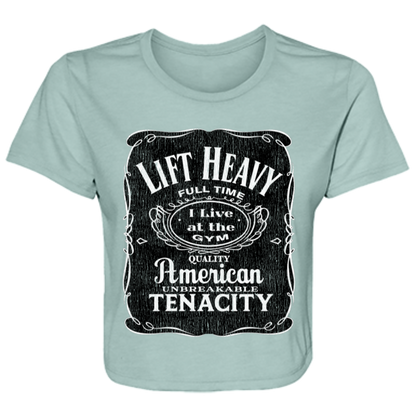 LIFT HEAVY Womens' Crop Top