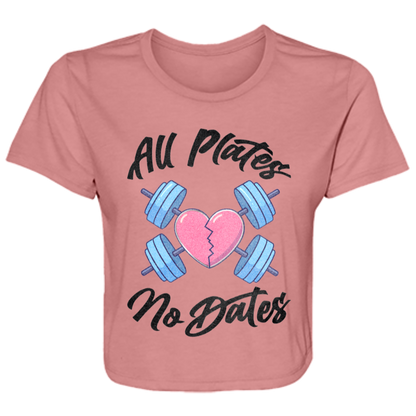 ALL PLATES NO DATES Womens' Crop Top