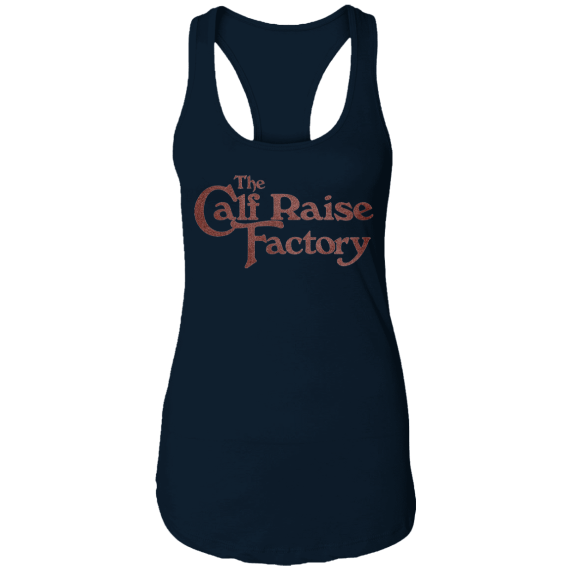 CALF RAISE FACTORY Womens' Racerback Tank