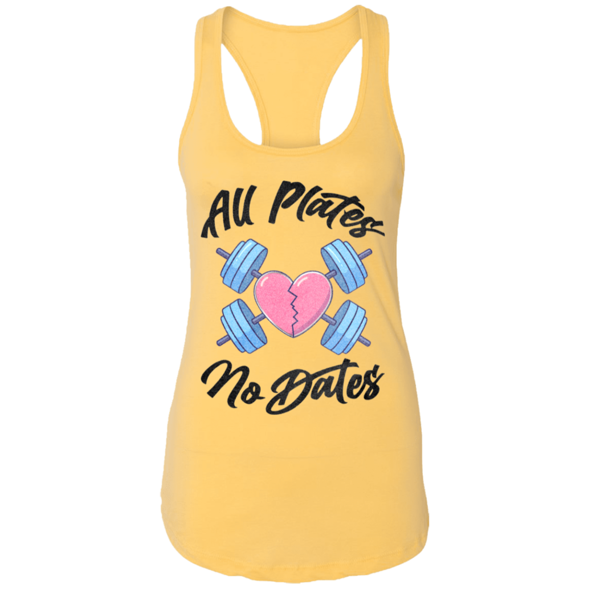 ALL PLATES NO DATES Womens' Racerback Tank