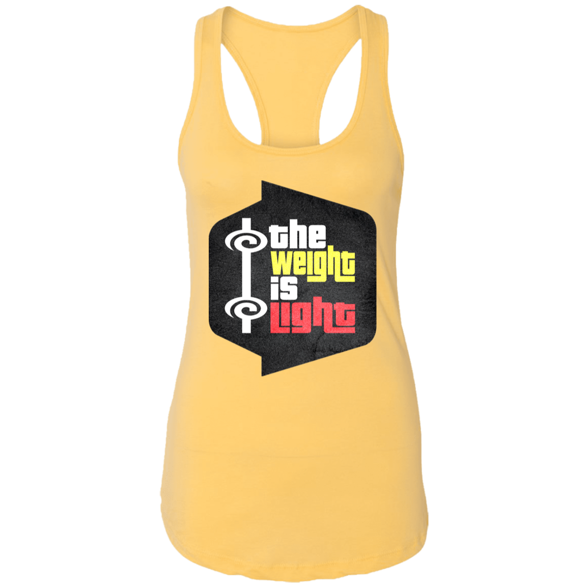 THE WEIGHT IS LIGHT Womens' Racerback Tank