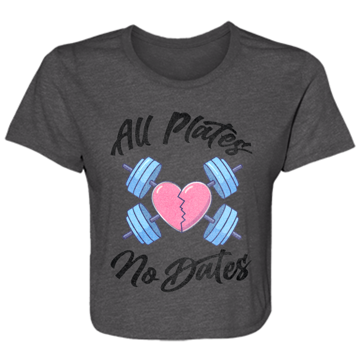 ALL PLATES NO DATES Womens' Crop Top