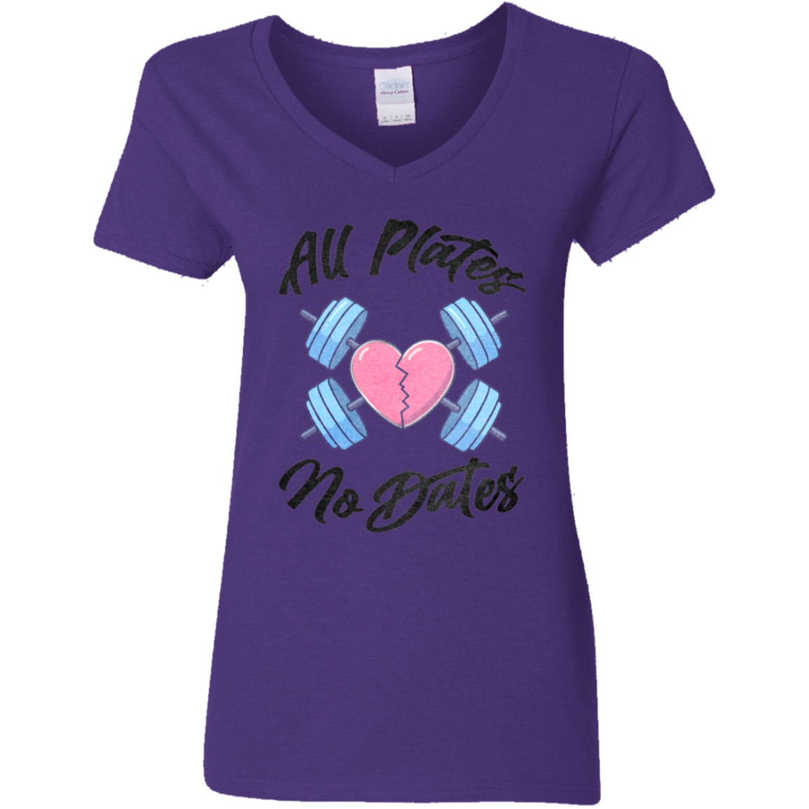 ALL PLATES NO DATES Womens' Fitted T-Shirt