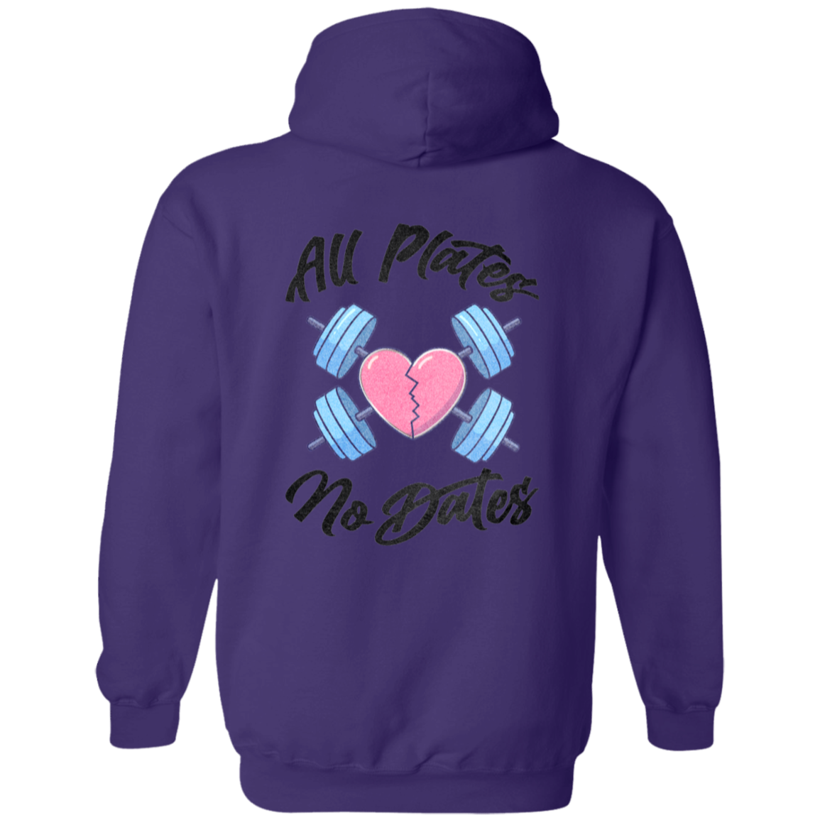 ALL PLATES NO DATES 2-Sided Zip-Up Hoodie