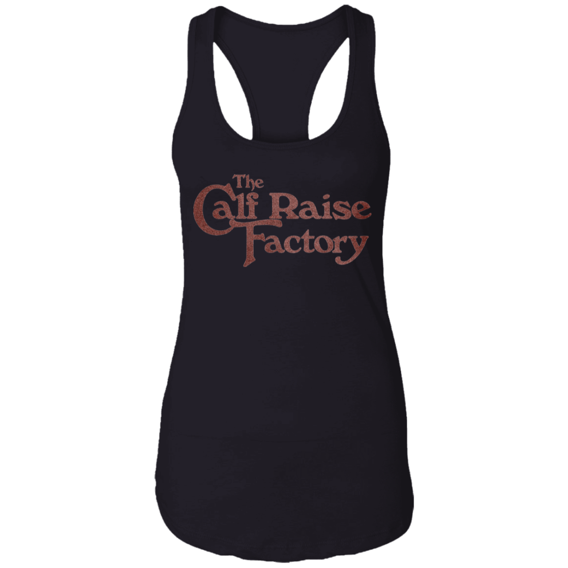 CALF RAISE FACTORY Womens' Racerback Tank