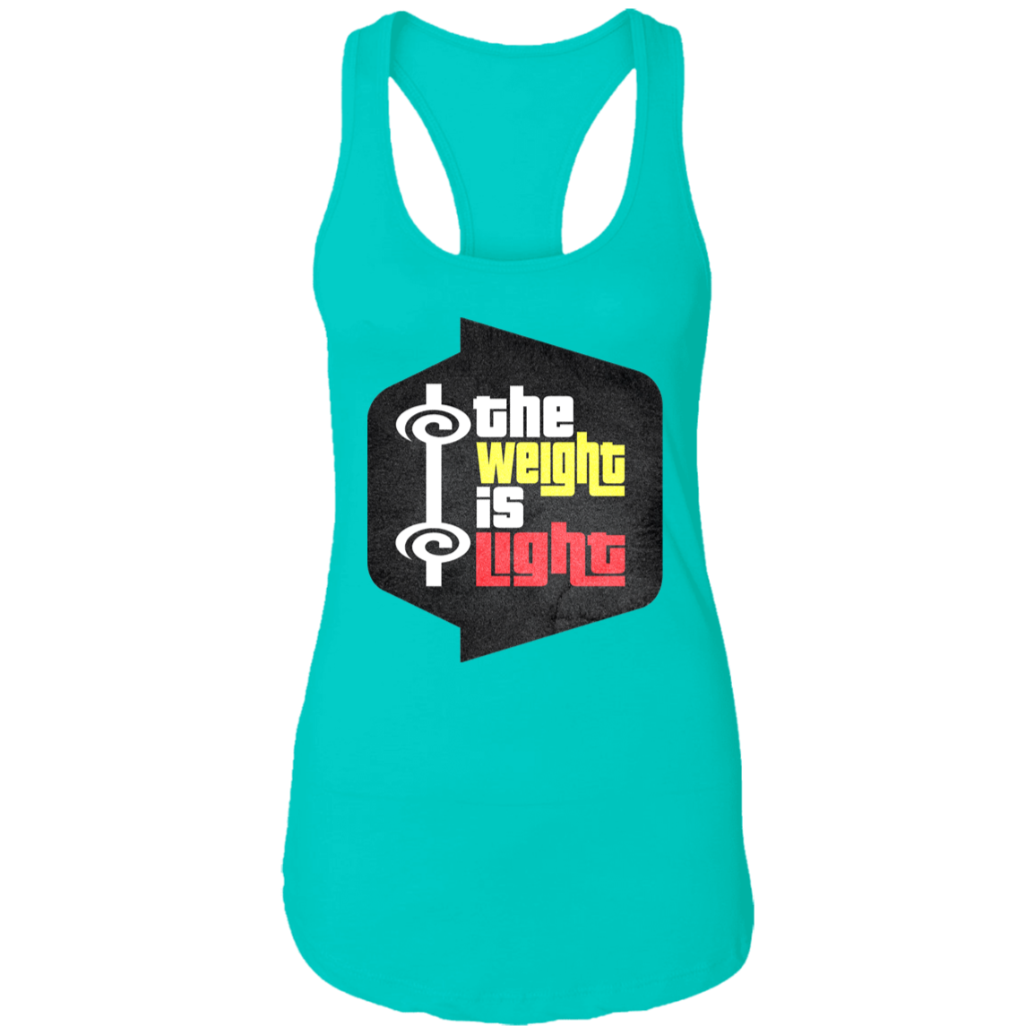 THE WEIGHT IS LIGHT Womens' Racerback Tank