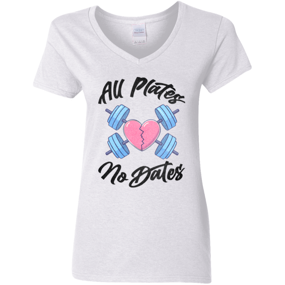 ALL PLATES NO DATES Womens' Fitted T-Shirt