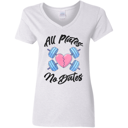 ALL PLATES NO DATES Womens' Fitted T-Shirt