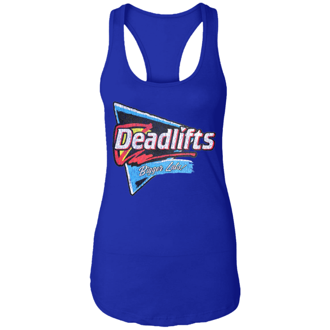 DEADLIFTS: BIGGER LATS! Womens' Racerback Tank