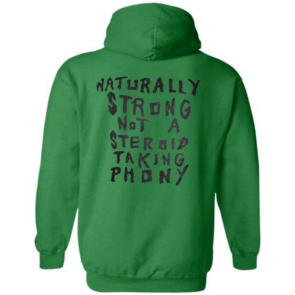 NATURALLY STRONG Single-Sided Zip-Up Hoodie